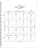 Clay County Code Map, Clay County 1986